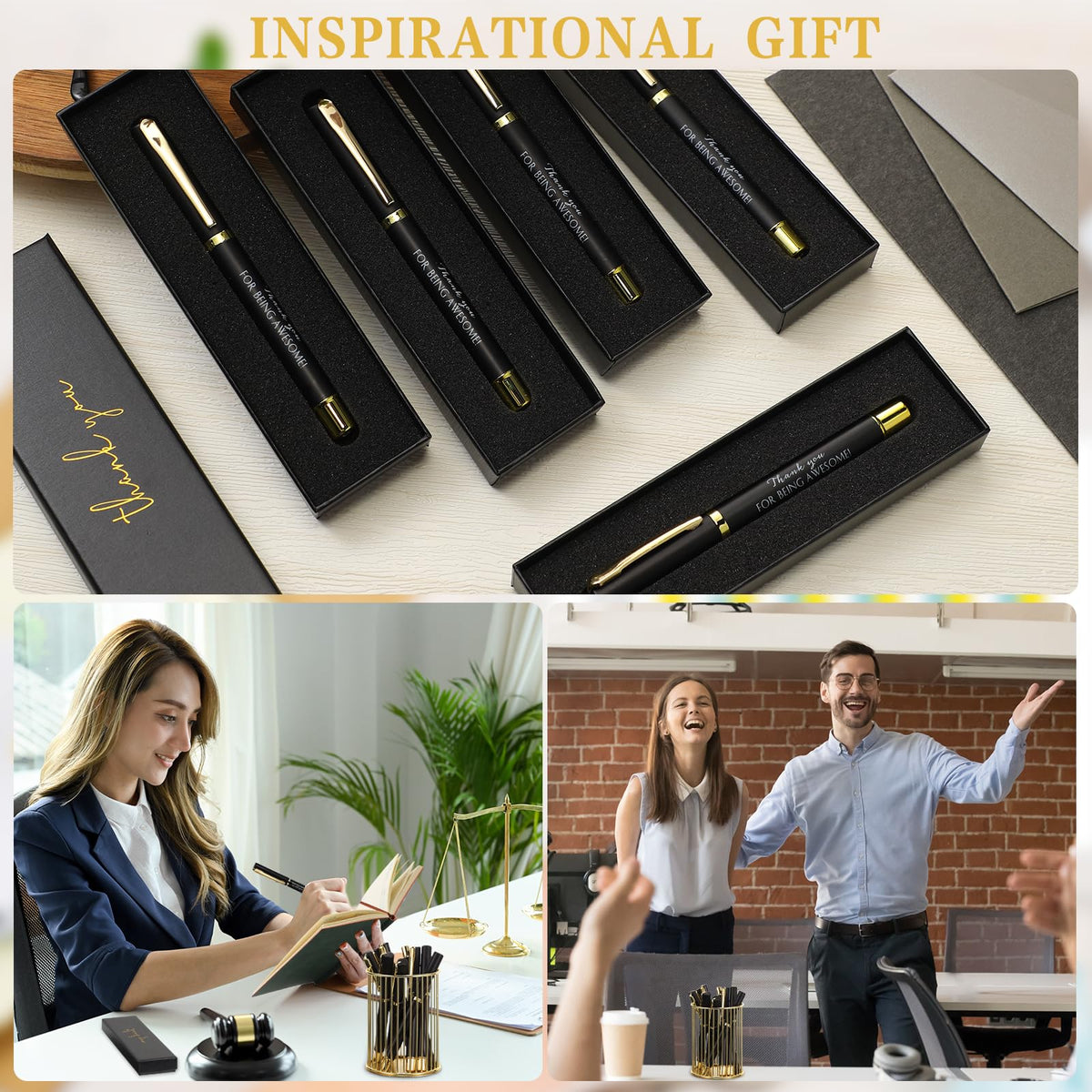 PerKoop 10 Sets Thank You Gifts, Appreciation Pens with Boxes for Men Women