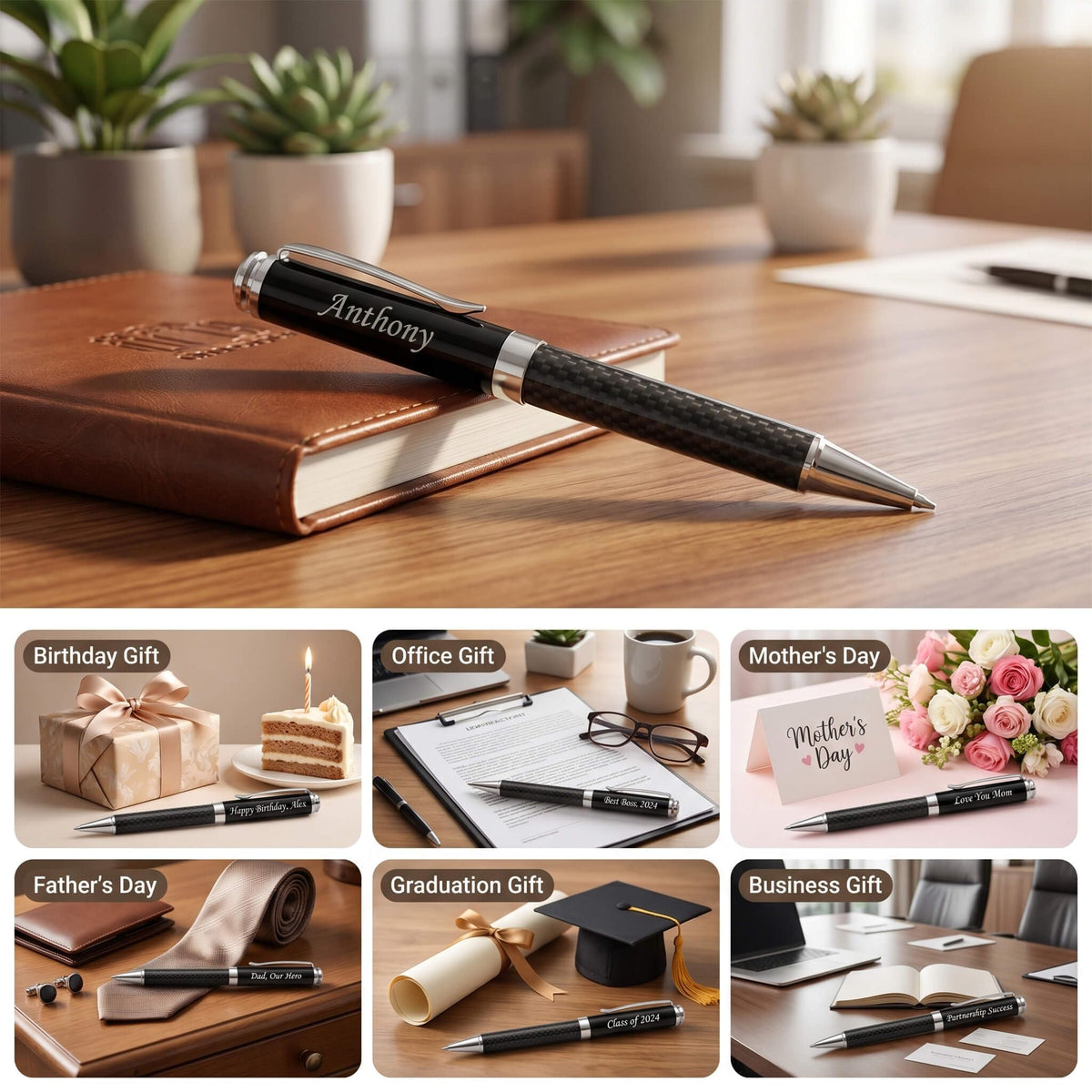 Ancolo Personalized Luxury Ballpoint Pen Business Gift set with Gift Box