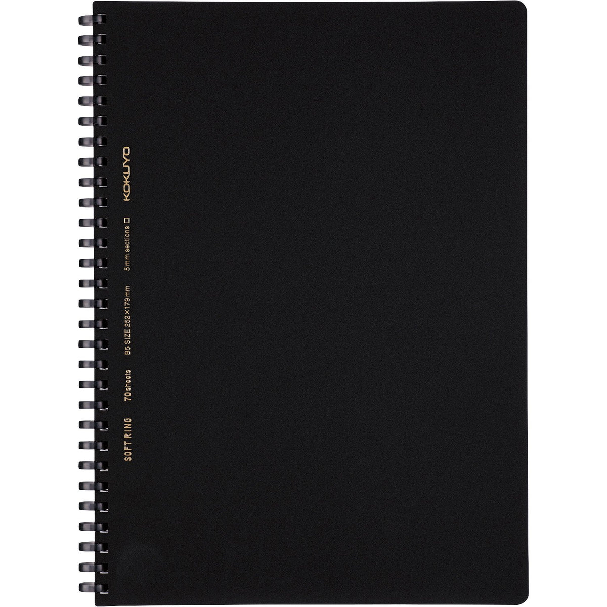 KOKUYO Spiral Graph Notebook, 10'' x 7'' Business Journal B5 Soft Ring Notebooks with 5mm Grid