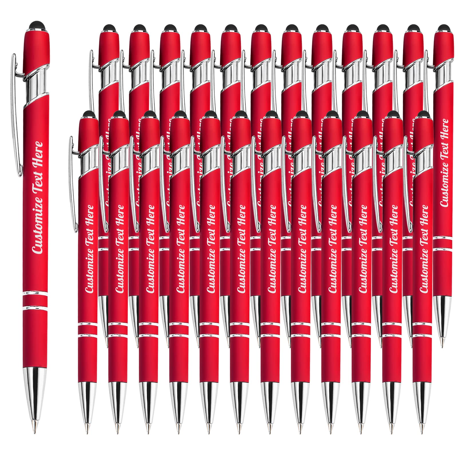 Up to 500 Personalized Pens Bulk Custom Ballpoint Pens with Business Name Message Logo, Customized