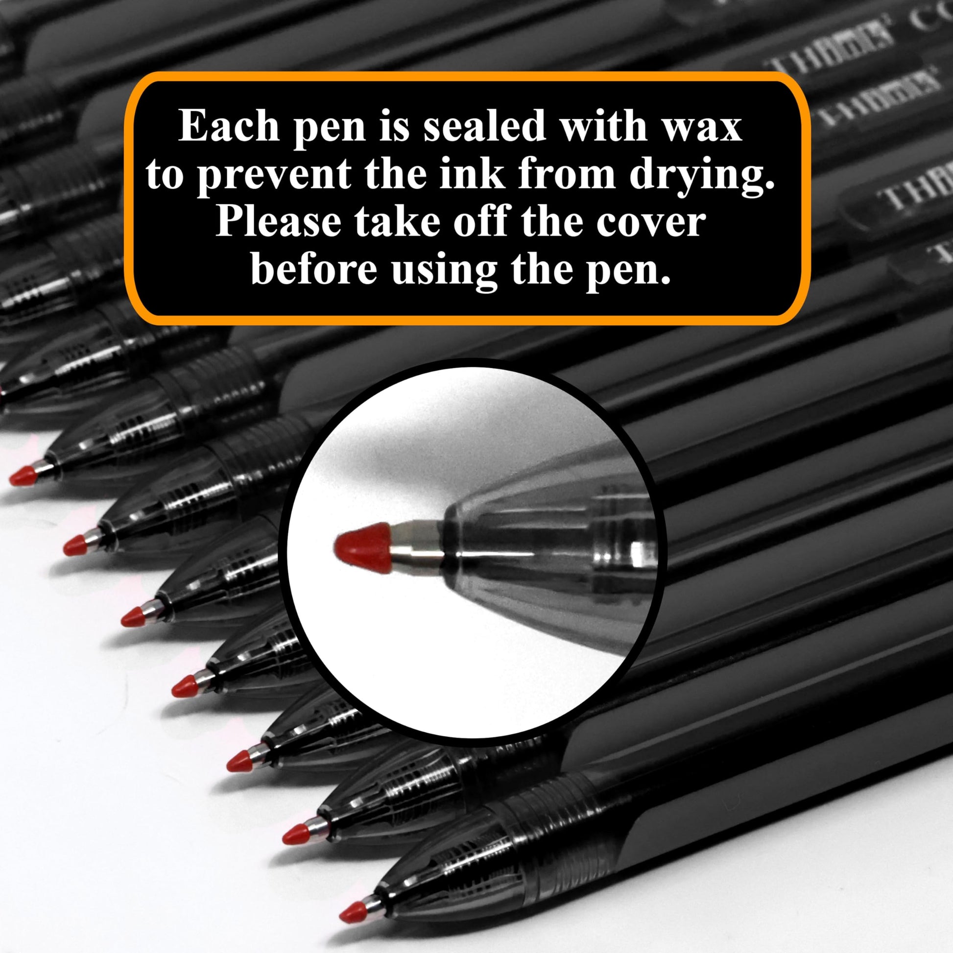 [24 Pens - Black Ink] Think2 0.7mm CGI Retractable Gel Pens. (24 Black) Medium Point Rollerball