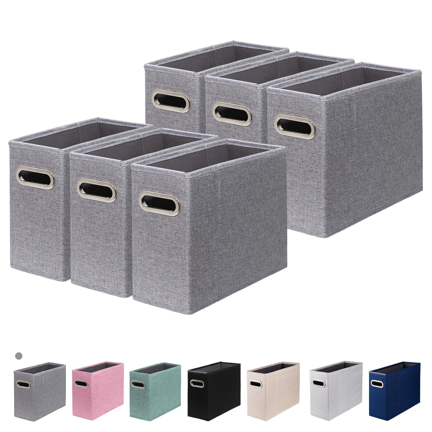 ComfortKeeper 6 Packs Letter Size File Organizer, File Folders Organizer, Fabric Storage Box