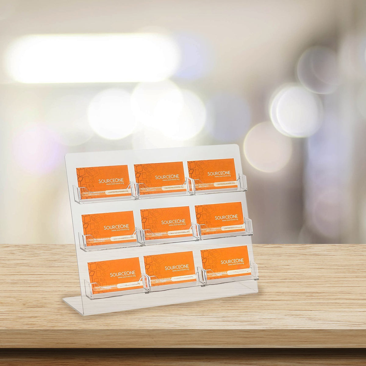 Amazom 9 Pocket Business Card/Gift Card Holder/Stand Display