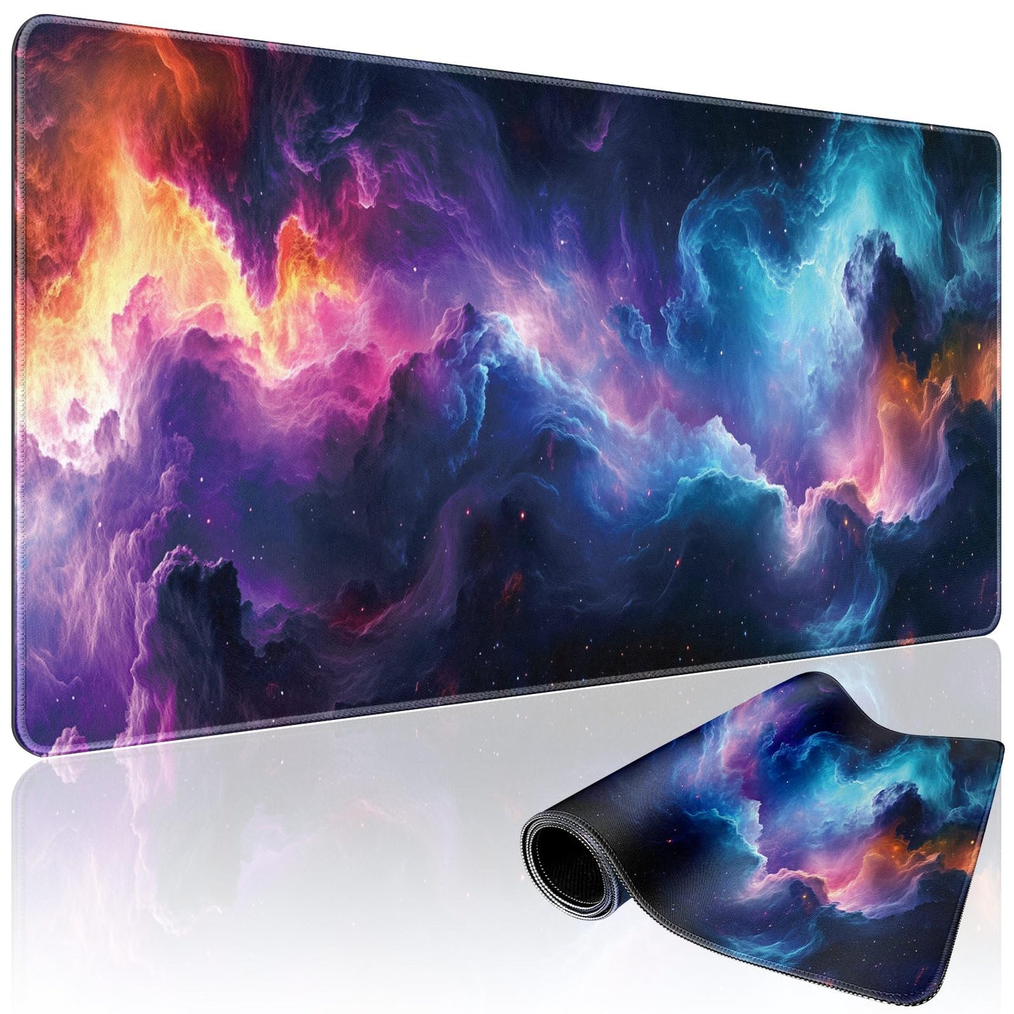 Mcapirivo Galaxy Large Gaming Mouse Pad Desk Mat 31.5"x15.7"