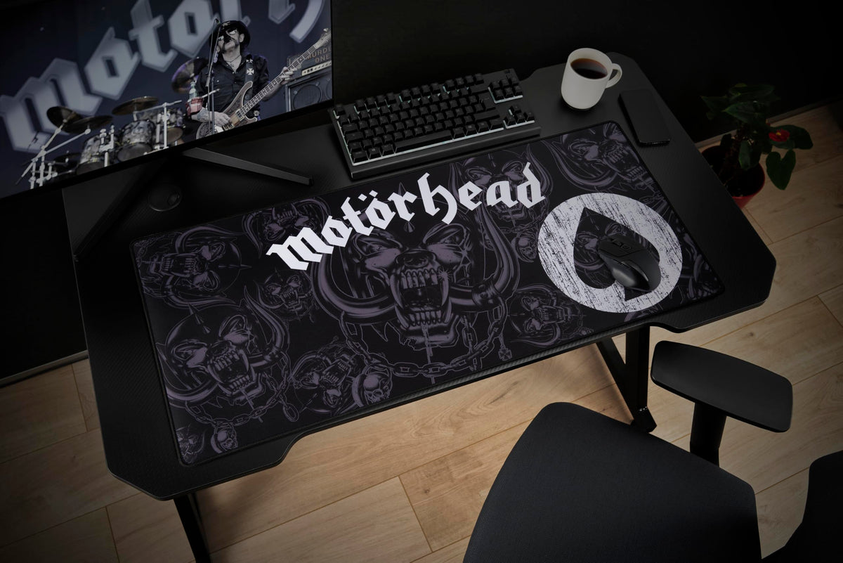SUBSONIC Motorhead Mouse Pad XXL 35x15 in – Gaming Desk Mat Extra Large
