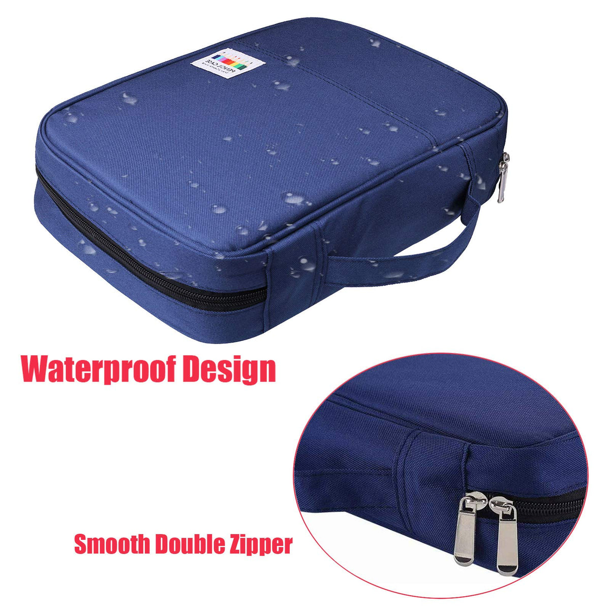 AYVANBER Colored Pencil Case 220 Slots Gel Pens Holder Waterproof Organizer Bag Portable Artist