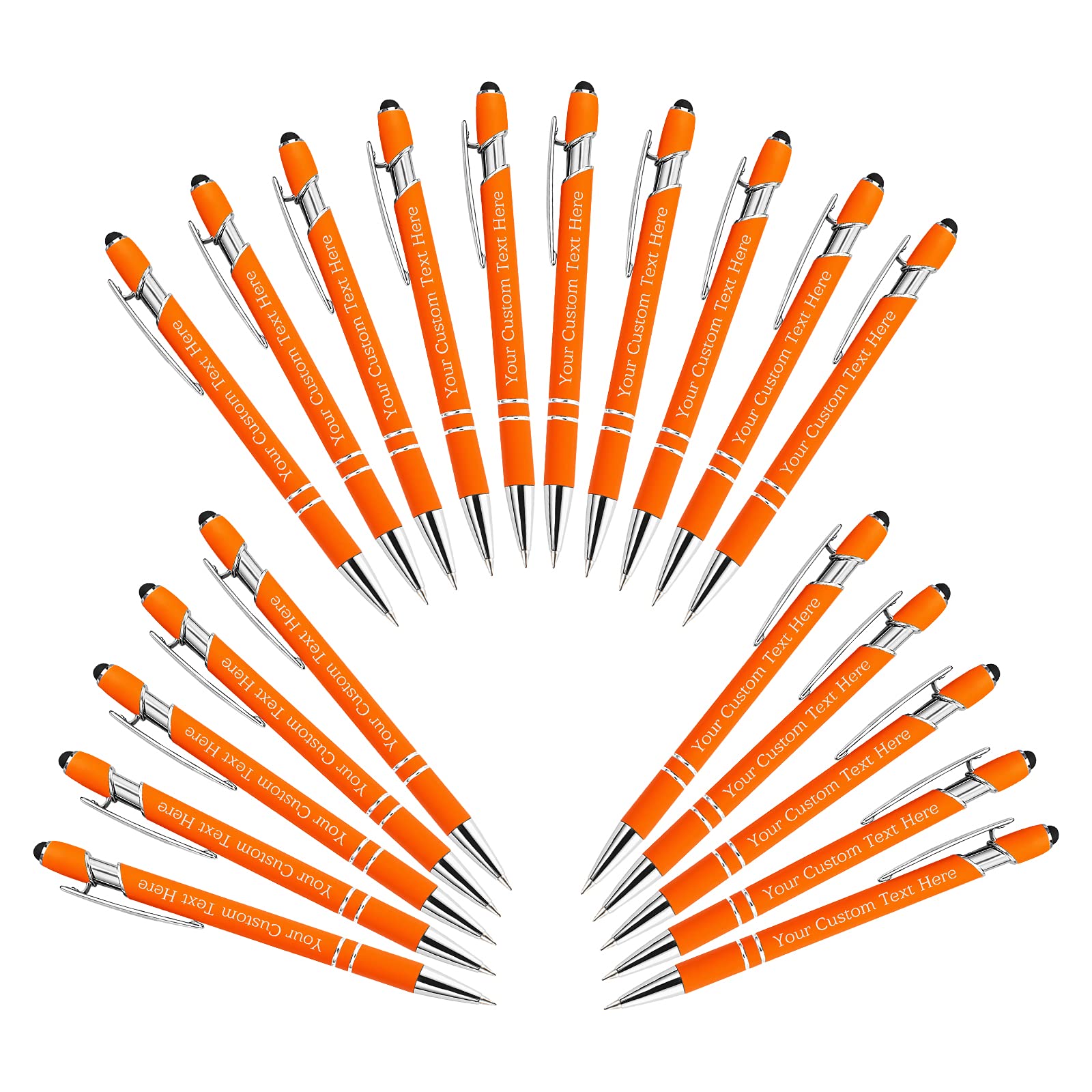 Personalized Custom Pens Bulk Free Engraving with Name Message Customized Ballpoint Pens Stylus for