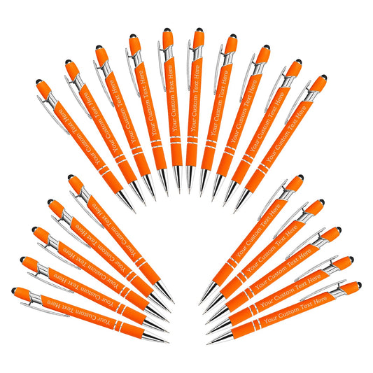 Personalized Custom Pens Bulk Free Engraving with Name Message Customized Ballpoint Pens Stylus for