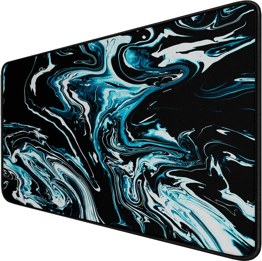 Gaming Mouse Pad with Stitched Edges, Non-Slip Natural Rubber Base