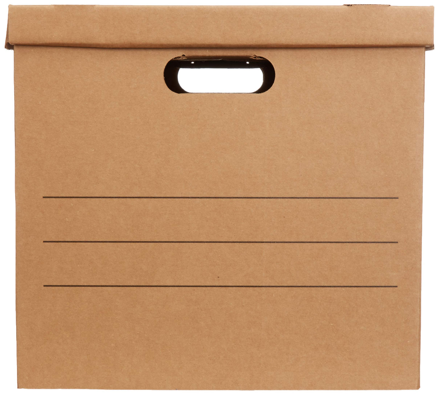 Amazon Basics Moving and Storage Boxes with Handles and Lift-Off Lids, Medium, 19" x 14.5" x 15.5"