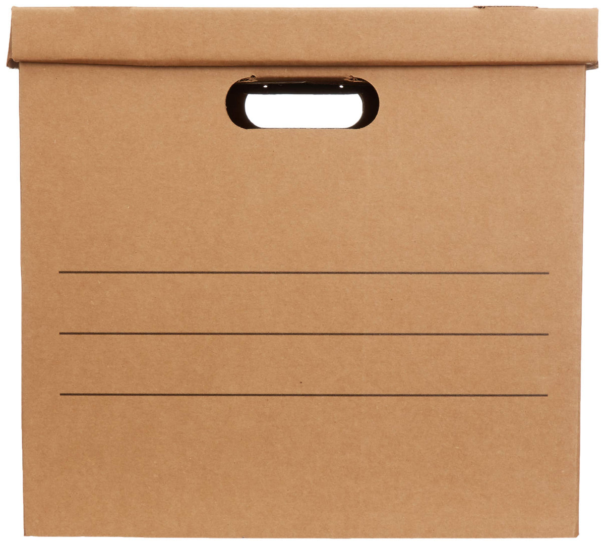 Amazon Basics Moving and Storage Boxes with Handles and Lift-Off Lids, Medium, 19" x 14.5" x 15.5"