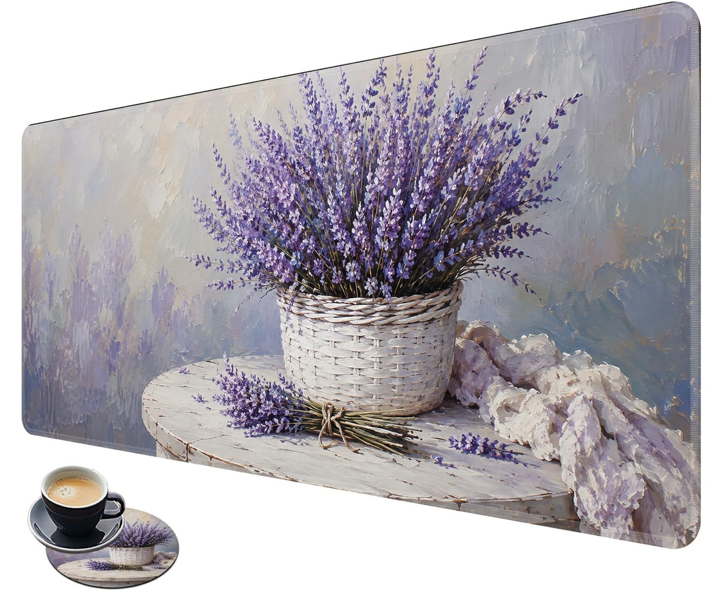 Desk Mat Large Gaming Mouse Pad + Coaster