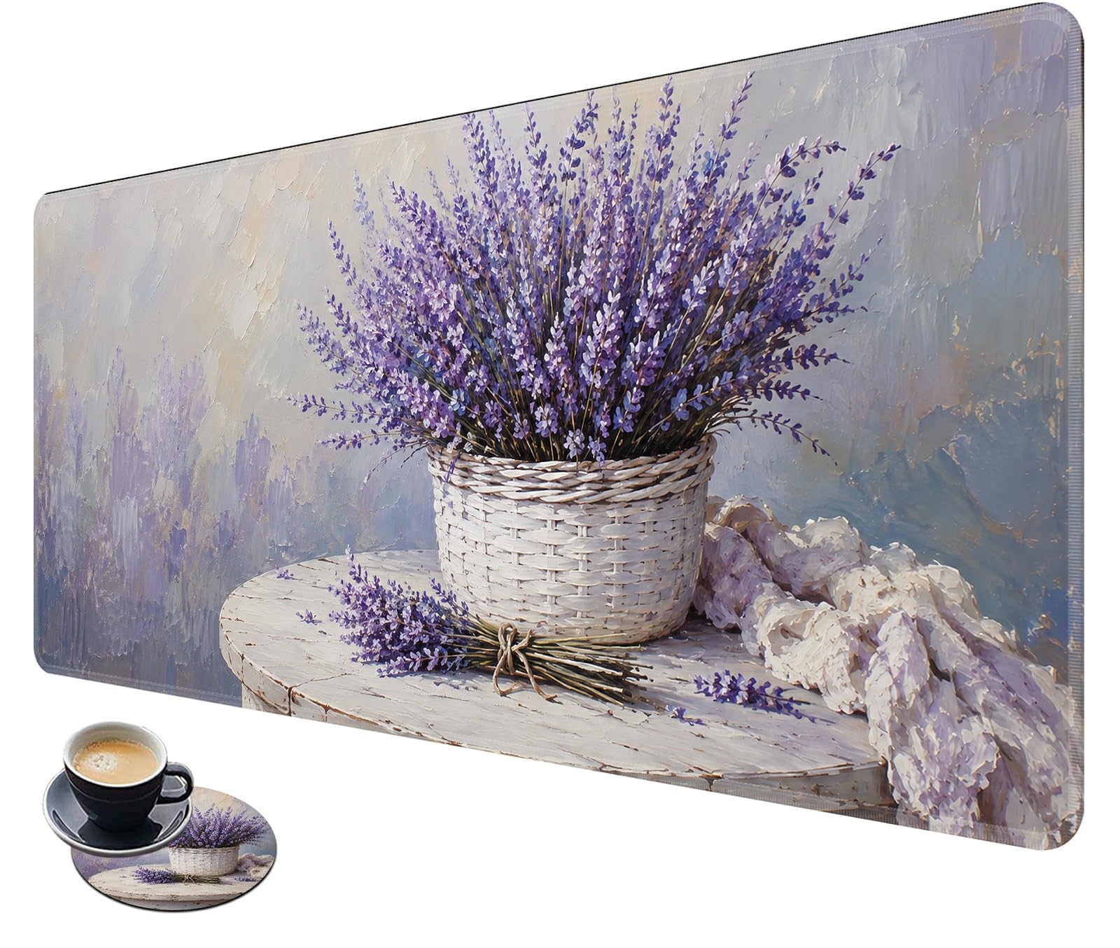 Desk Mat Large Gaming Mouse Pad + Coaster