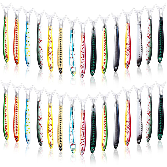 Outus 30 Pieces Fish Pens Fishing Birthday Party Favors Decoration Writing Ballpoint Pens for