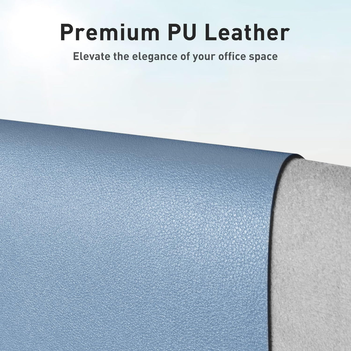 Aothia Leather Desk Pad Protector, Office Desk Mat, Large Mouse Pad, Non-Slip PU Leather Desk