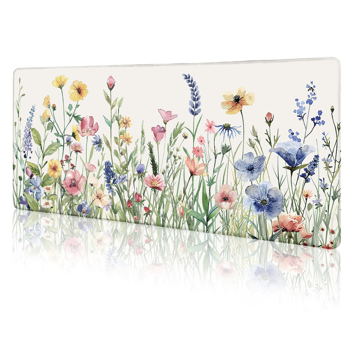 LIMKRIAN Flower Mouse Pad Large Desk Mat for Keyboard Mouse, 31.5x11.8 in