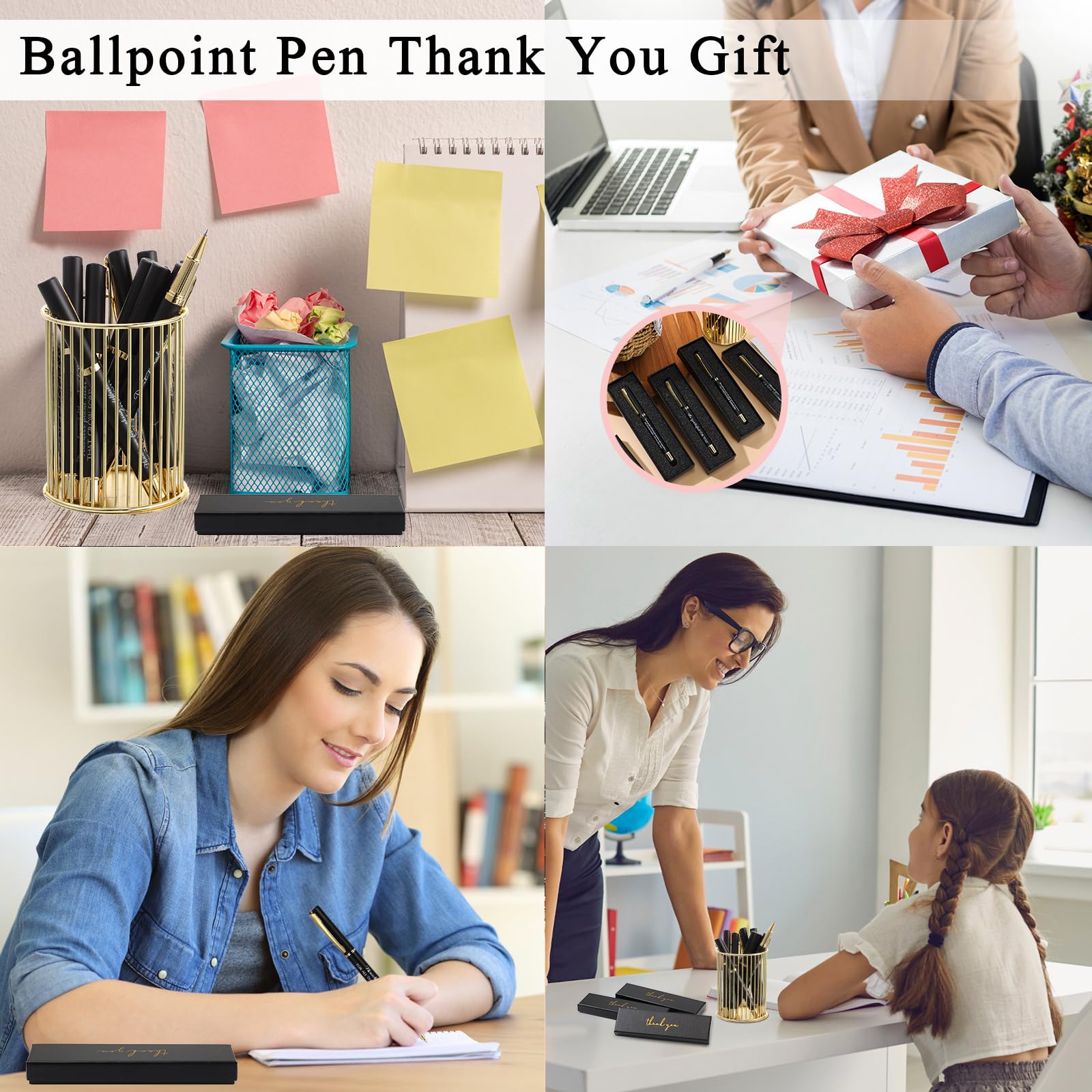 PerKoop 10 Sets Thank You Gifts, Appreciation Pens with Boxes for Men Women