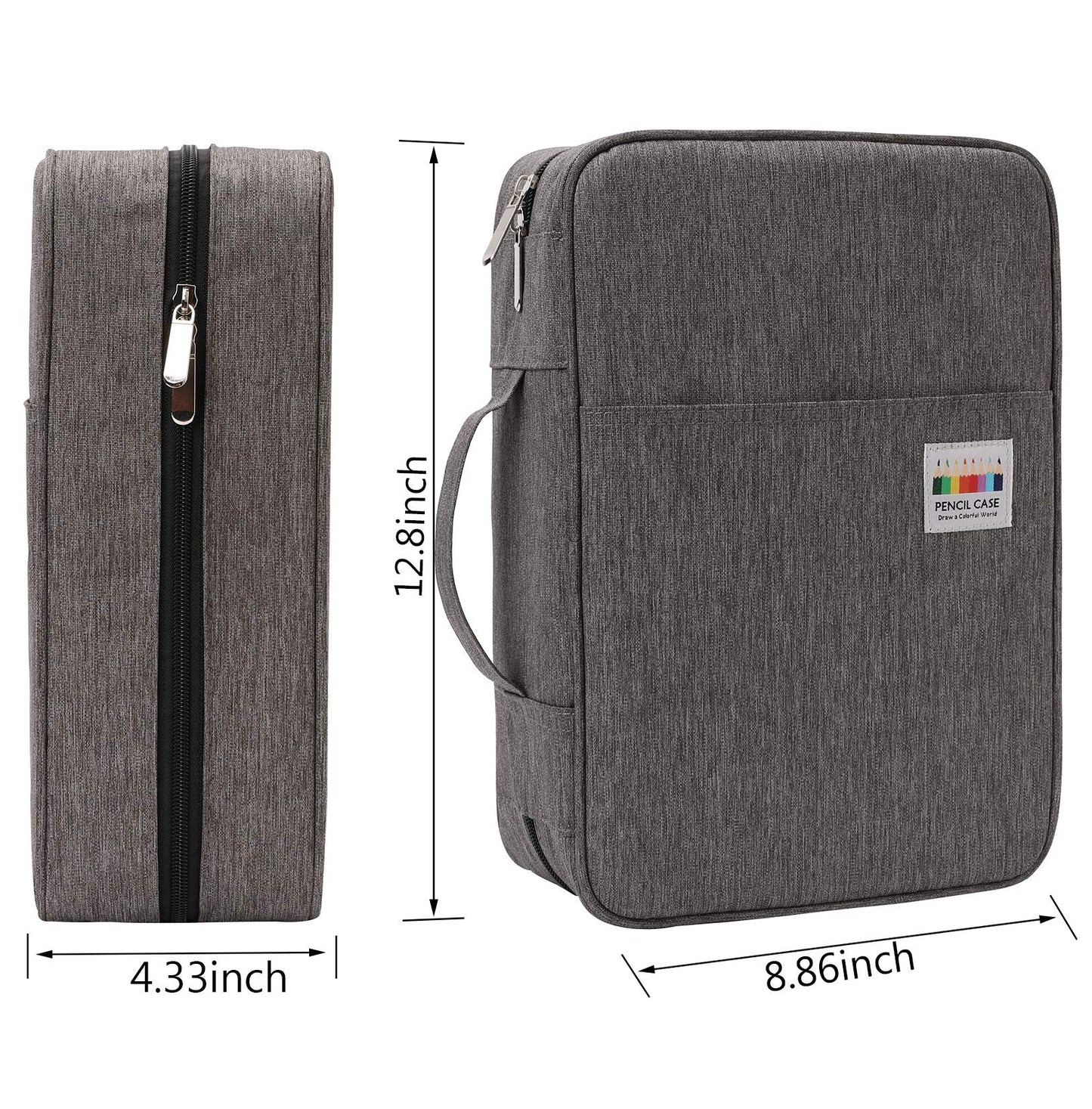 AYVANBER Big Capacity Colored Pencil Case Organizer 304 Slots Pen Holder Waterproof Storage Pouch