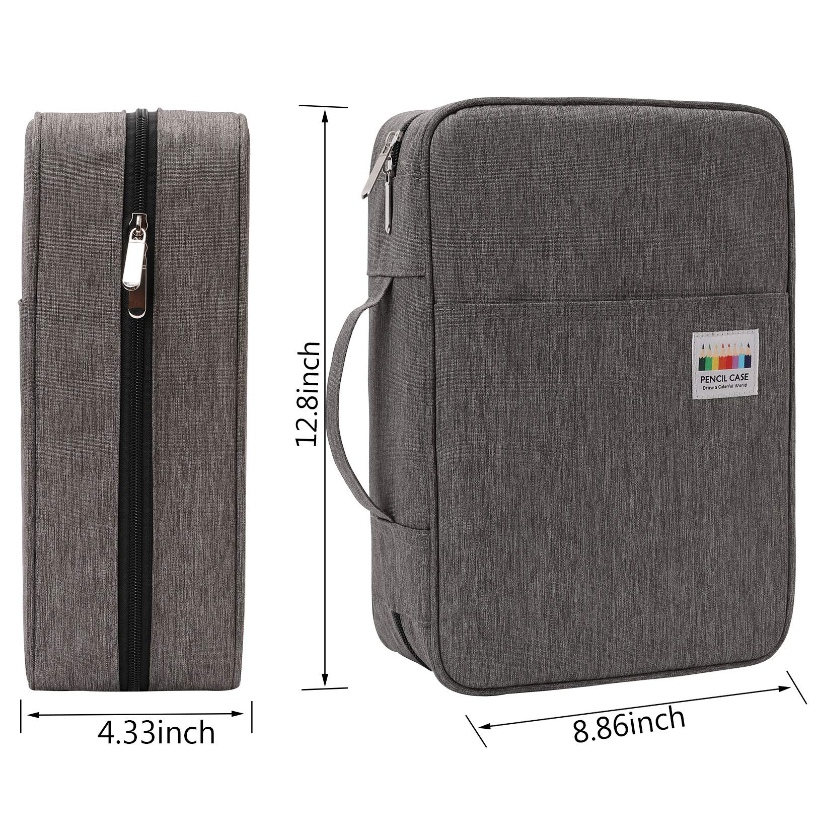 AYVANBER Big Capacity Colored Pencil Case Organizer 304 Slots Pen Holder Waterproof Storage Pouch