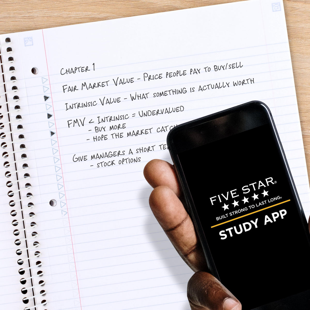Five Star Spiral Notebook + Study App, 2 Pack, 1 Subject, College Ruled, 8-1/2" x 11", 80 Sheets