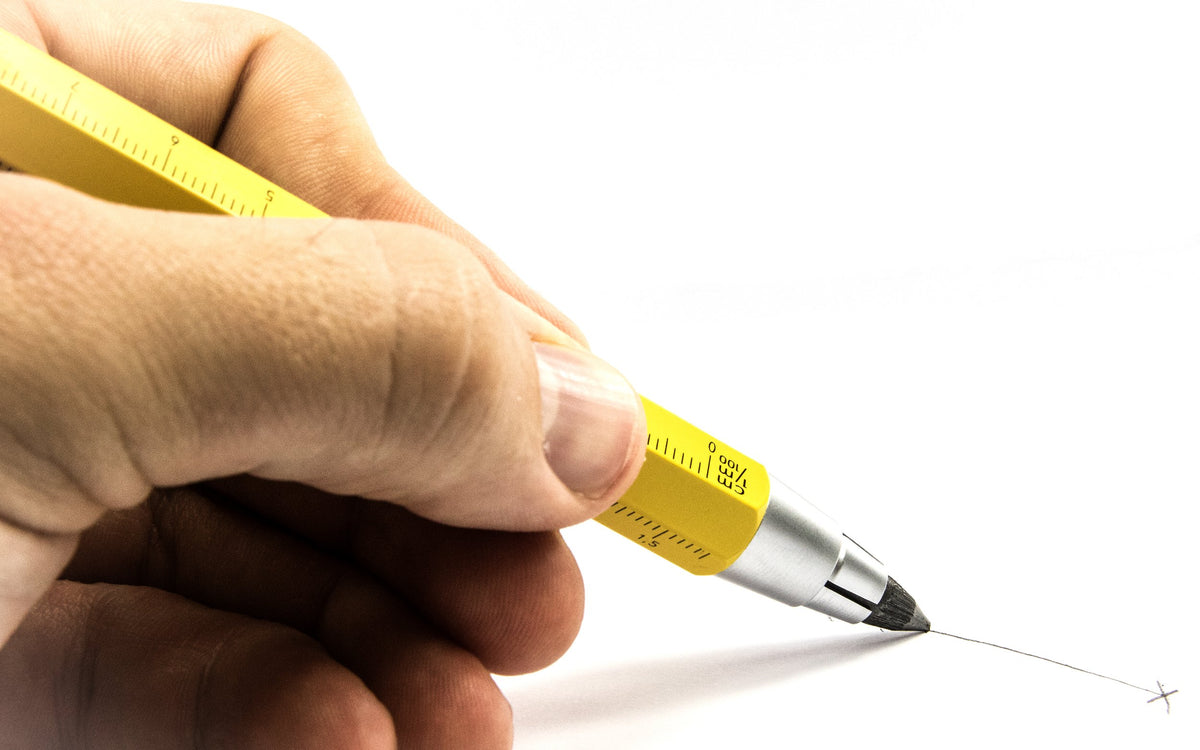 TROIKA ZIMMERMANN 5,6 – PEN56/YE – Carpenter's pencil – clutch pencil (5.6 mm HB lead)