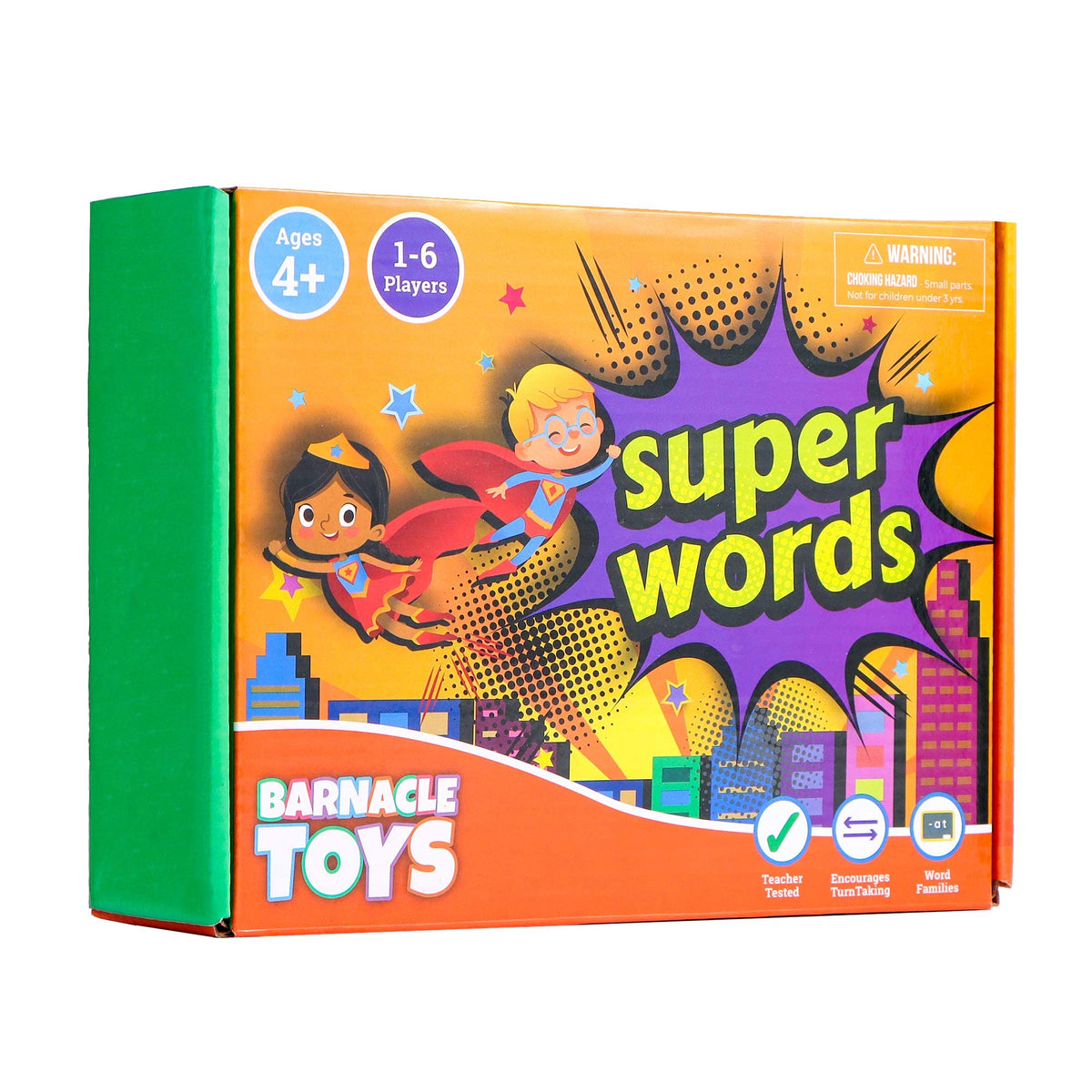 Super Words - CVC Word Builders, Phonics Games, Rhyming Words Game for Kids, Kindergarten Learning