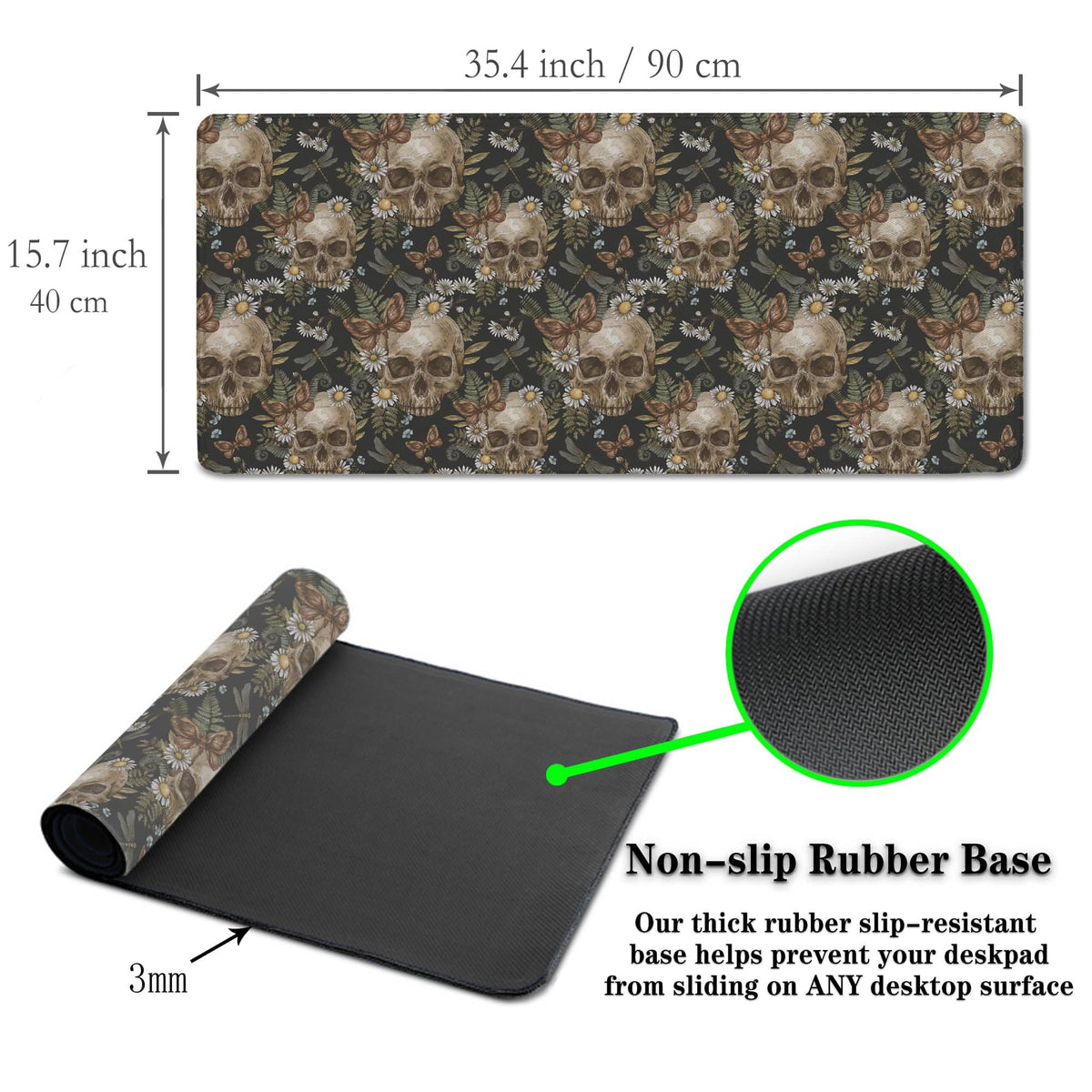 Samgula Large Mouse Pad Laptop Deskmat Computer Mats Desk Mats for Men Gaming Mouse Pad Long Desk