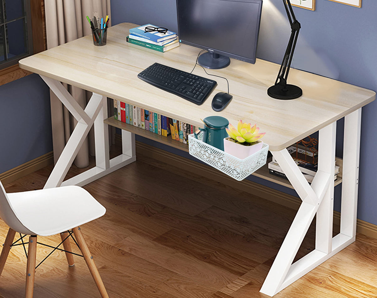 Under Desk Drawer, Clamp on Desk Organizer Under Table Hanging Desk Storage