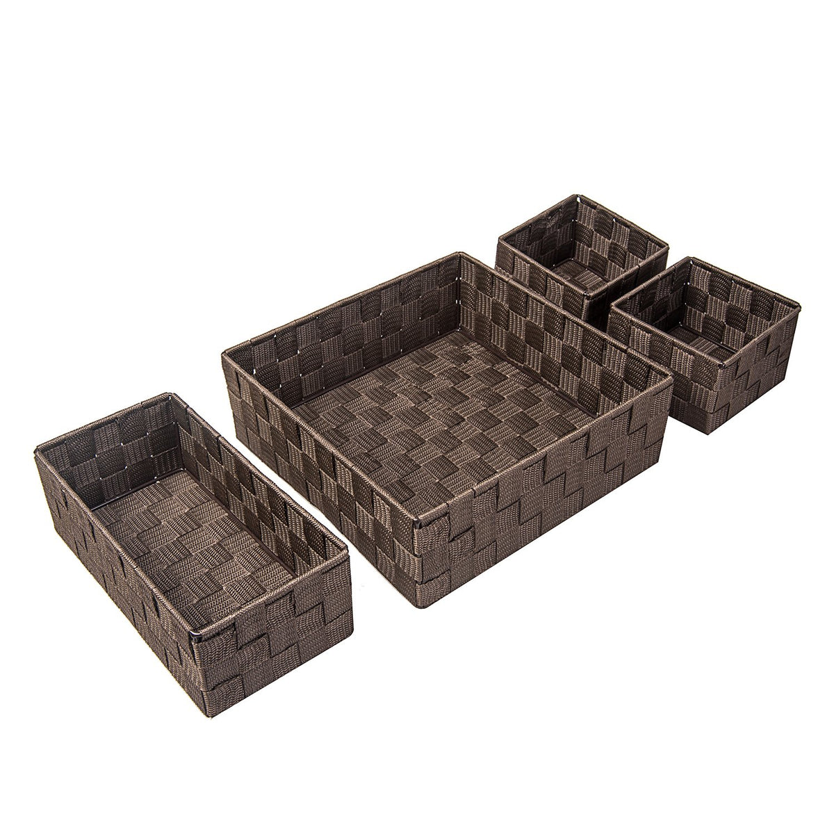 Posprica Woven Storage Baskets for Organizing, Small Baskets Cube Bin Container Tote Organizer