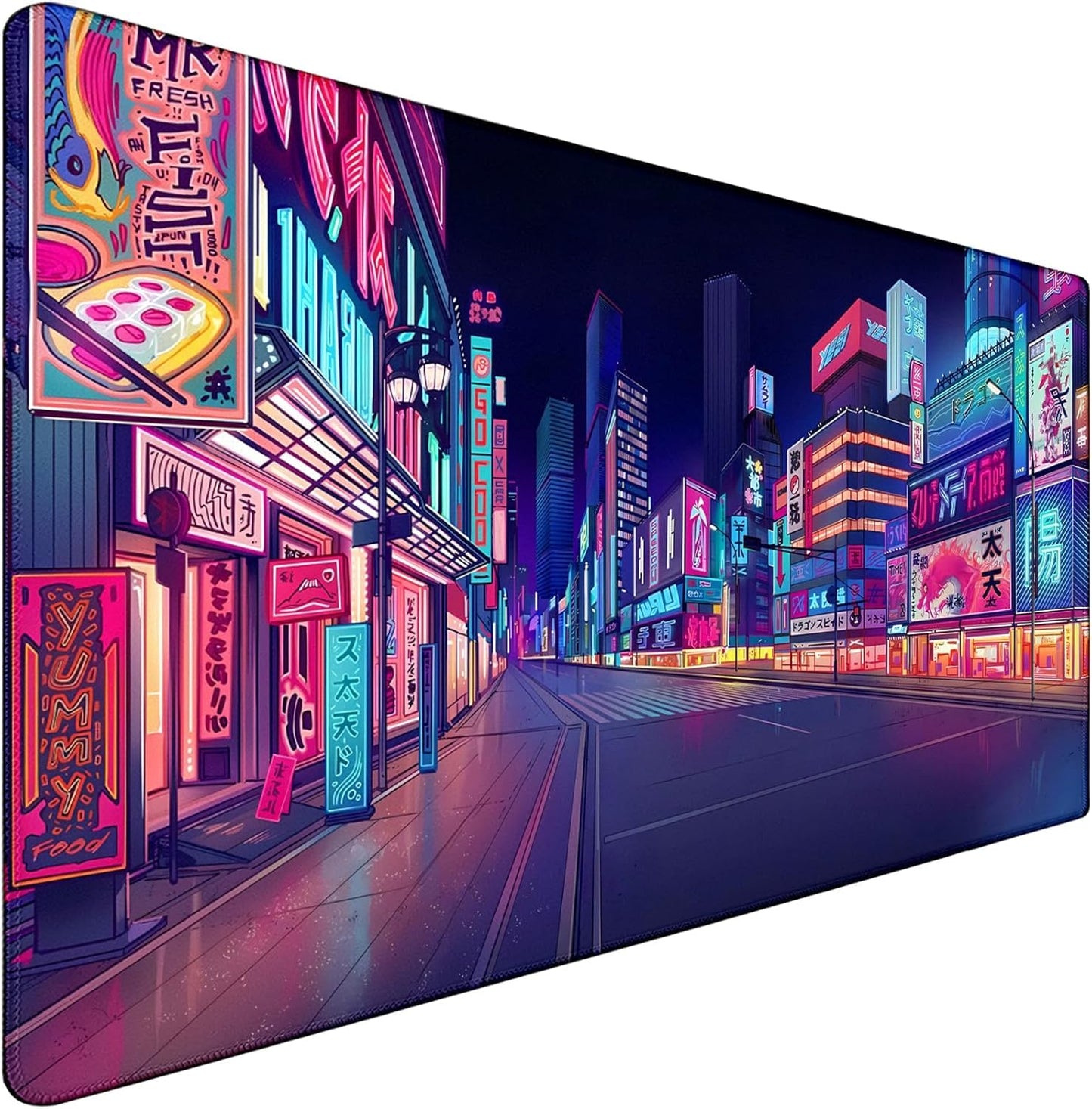 Japanese City Big Desk Mat Large Office Desk Pad