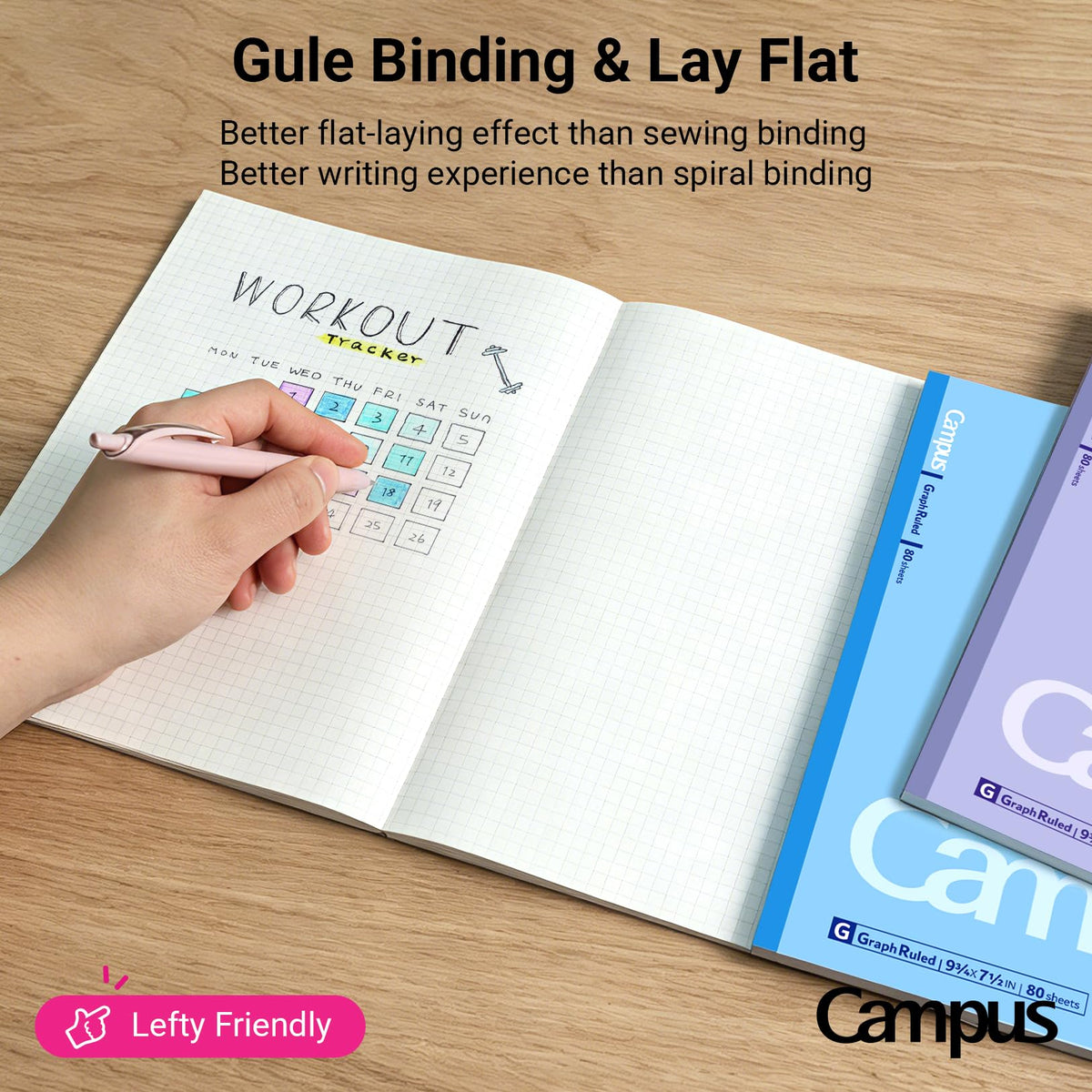 KOKUYO Composition Notebooks, Campus 9-3/4" 7-1/2" Comp Book, Wide Ruled