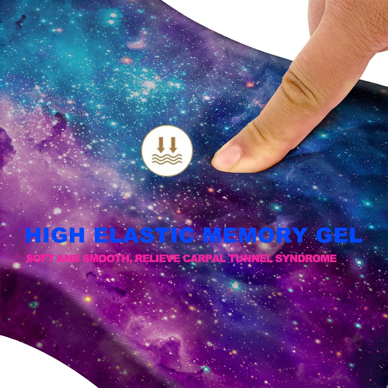 KUOSGM Mouse Pad Wrist Support, Ergonomic Mouse Pad with Massage Dot, Comfortable Computer Mouse