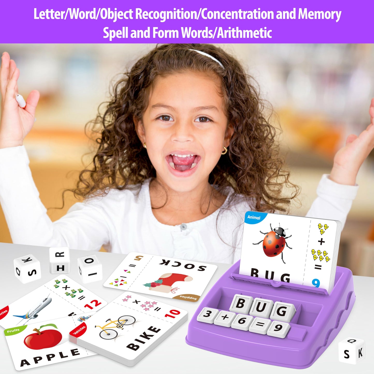 Yolscue Montessori Matching Letter Games,Educational Toys for 3-8 Year Olds Boys Girls,Alphabet
