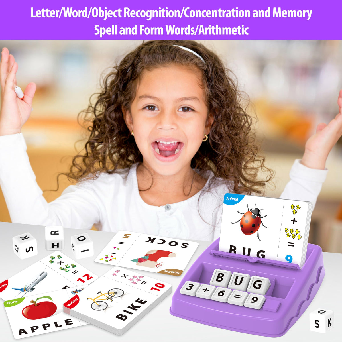 Yolscue Montessori Matching Letter Games,Educational Toys for 3-8 Year Olds Boys Girls,Alphabet