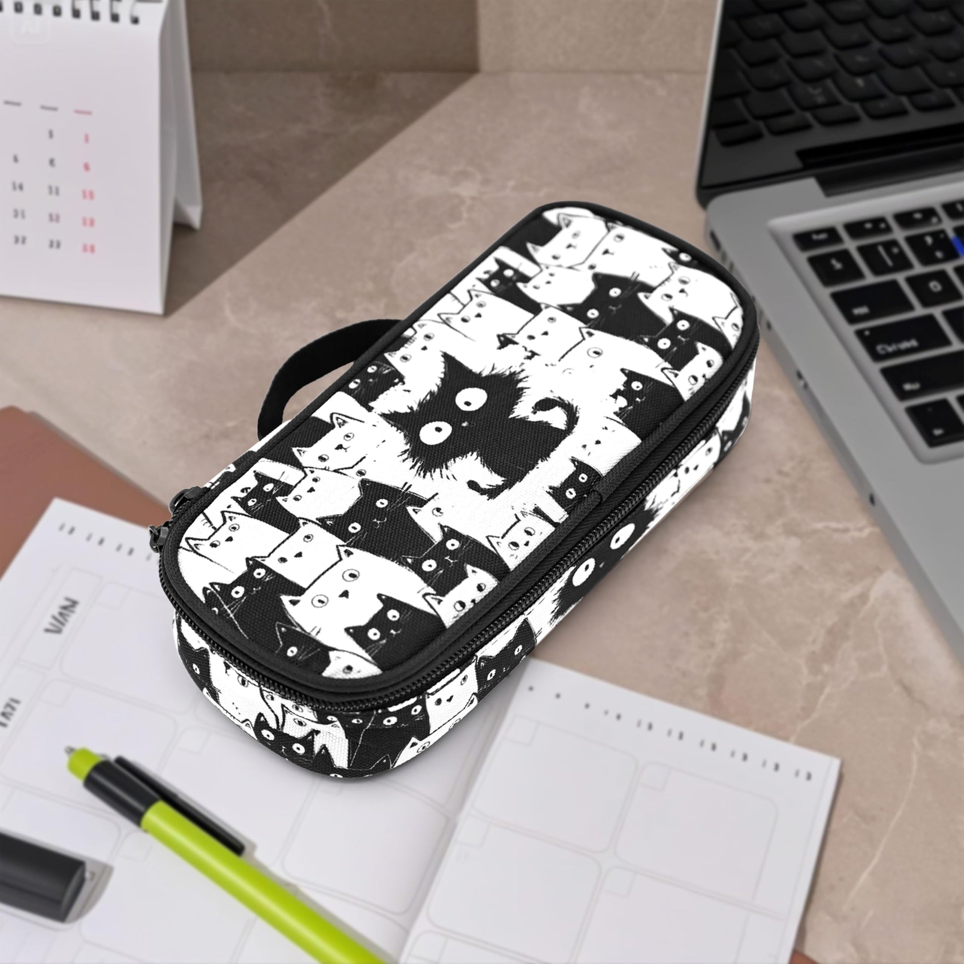 Droerfes Cat Pencil Case Pencil Pouch Large Capacity Pen Bag School Office Organizer Stationery