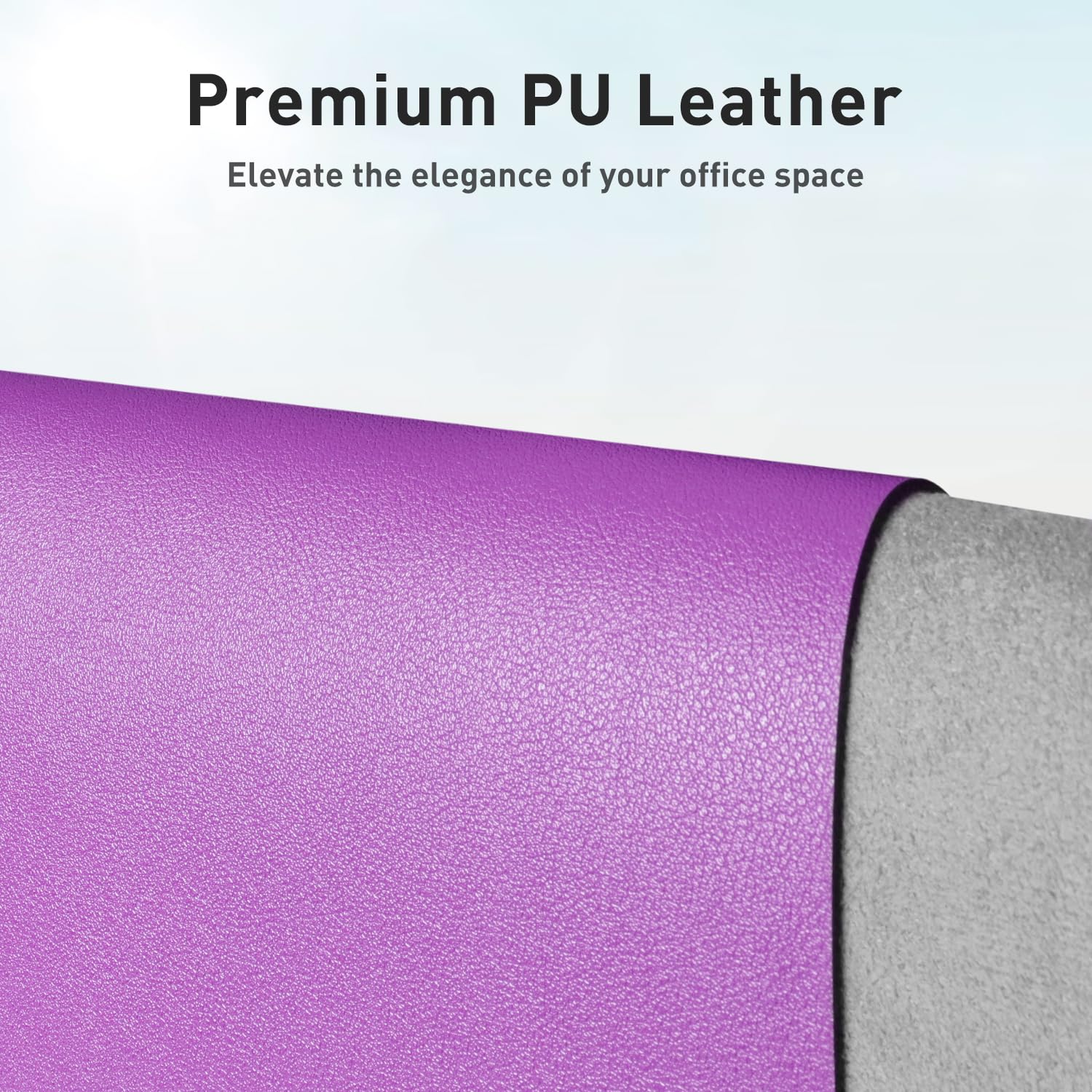Aothia Leather Desk Pad Protector, Office Desk Mat, Large Mouse Pad, Non-Slip PU Leather Desk