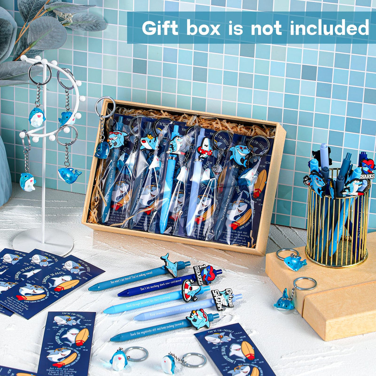 Sayglossy 20 Set Back to School Gifts Bulk Inspirational Shark Gifts Bulk