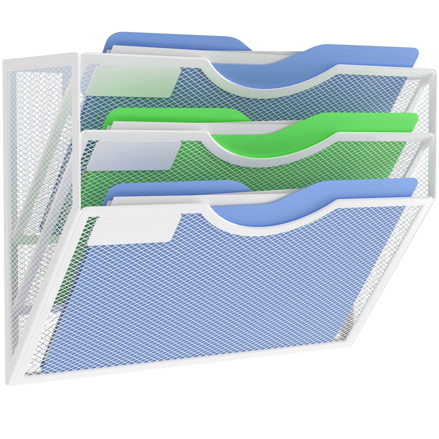 Kuntine.B Wall File Organizer Office Hanging Magazine Holder Wall File Organizer for Office Home