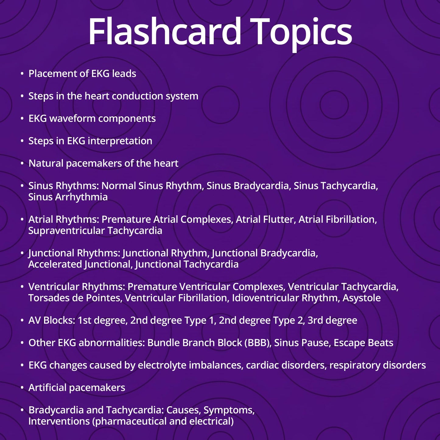 EKG Interpretation Flash Cards – for Nursing/EMT/Paramedic School – 2026-2027 NCLEX ATI HESI Review