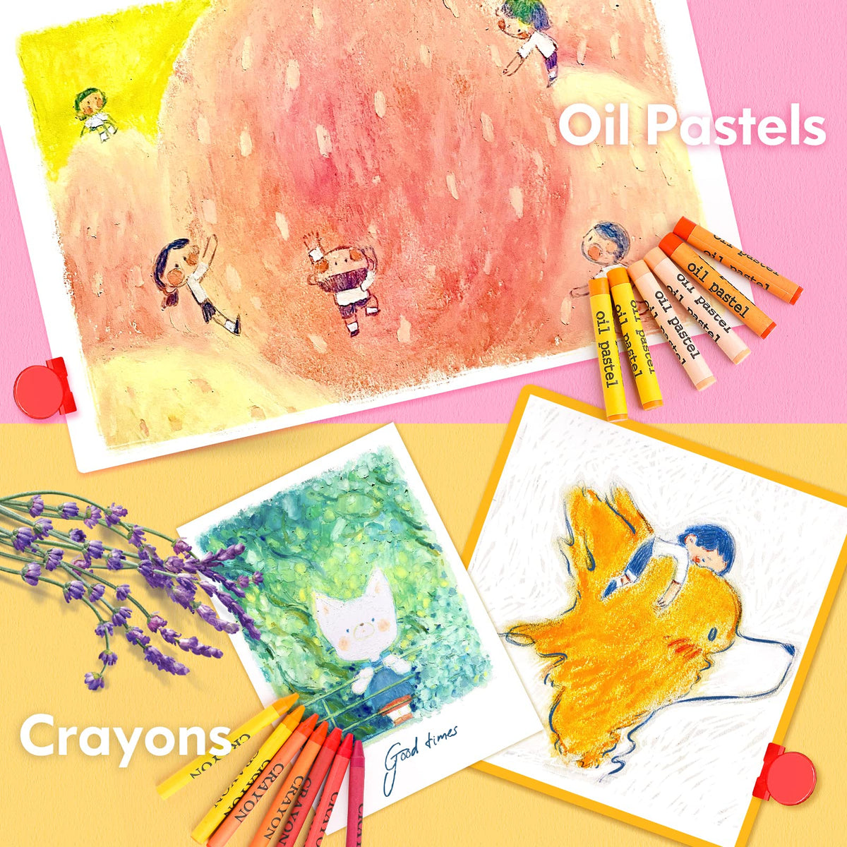 Soucolor 283 Pcs Art Supplies Drawing Set Easel Pads, Coloring Book Gift