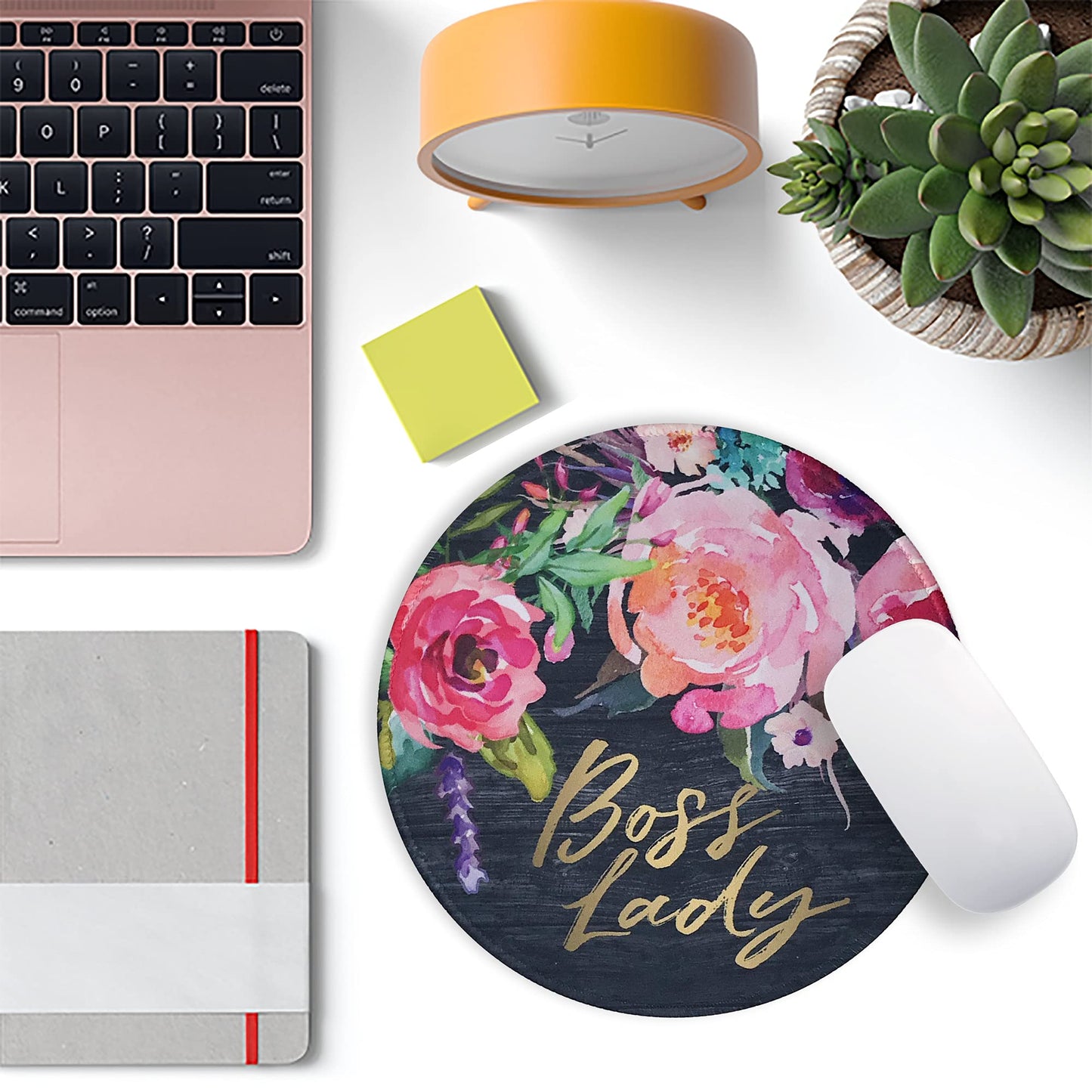Eleville Mouse Pad Bundle of 3 Fashion Stylish Floral Style Boss Lady Chaos Coordinator You Got
