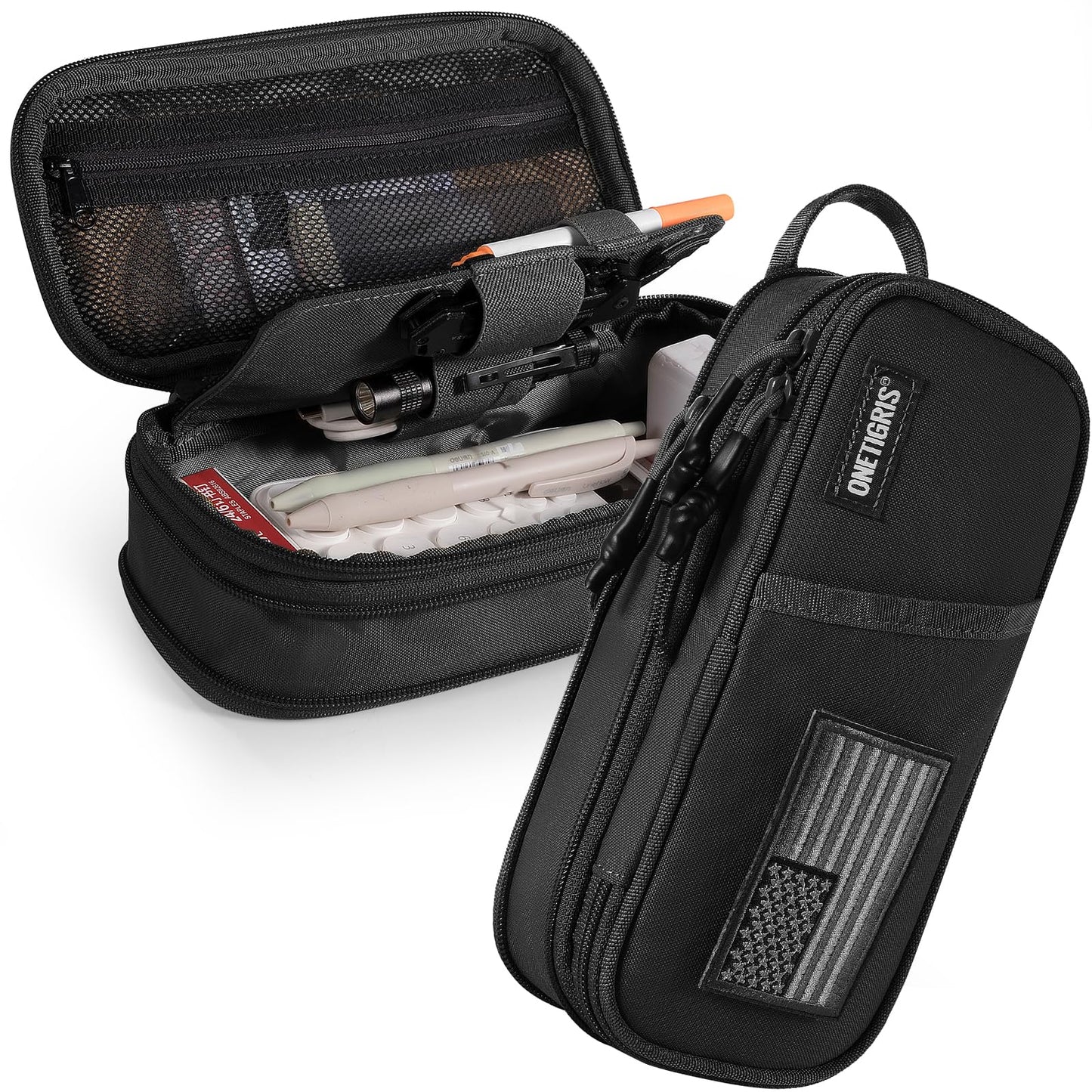 ONETIGRIS Pencil Pouch for Boys, Zipper Multi-Slot Large Capacity