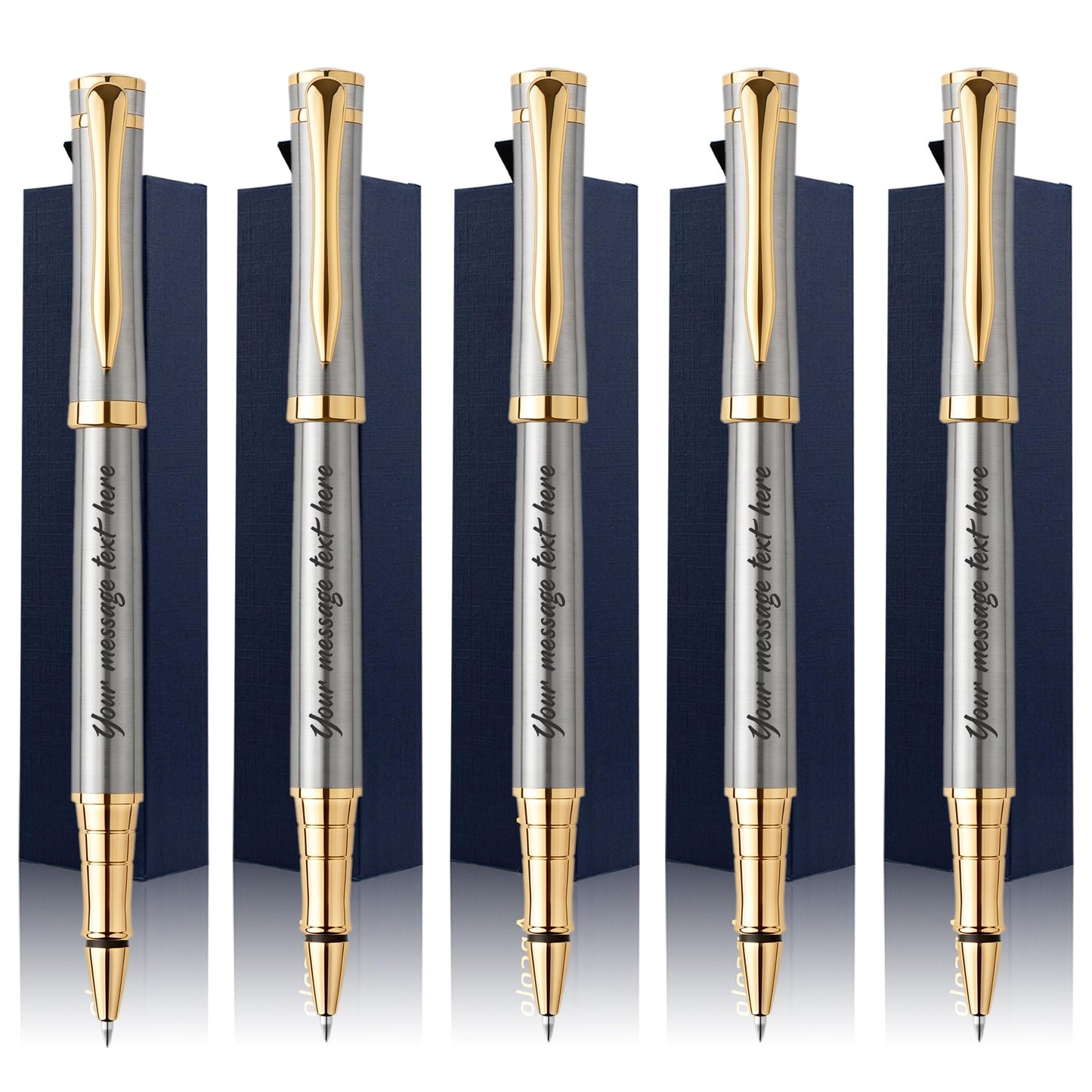 Ancolo Engraved Pens Luxury Roller Pens - Metal Body Gift for Men Women