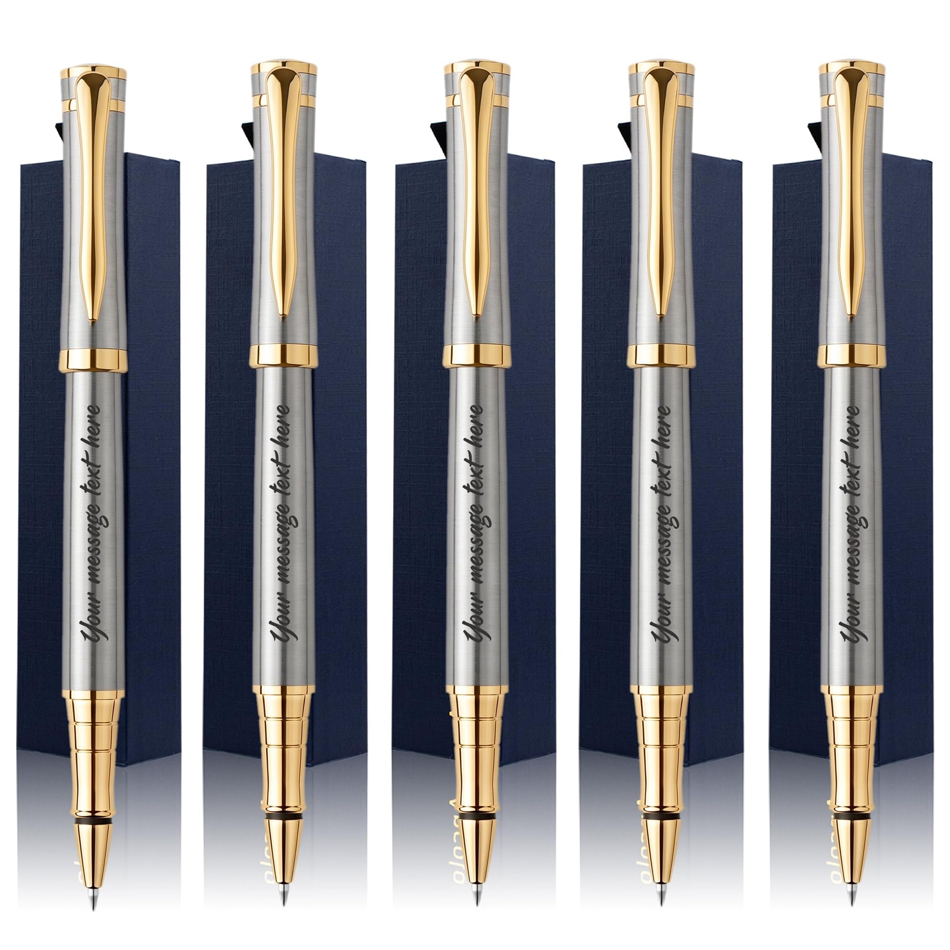 Ancolo Engraved Pens Luxury Roller Pens - Metal Body Gift for Men Women