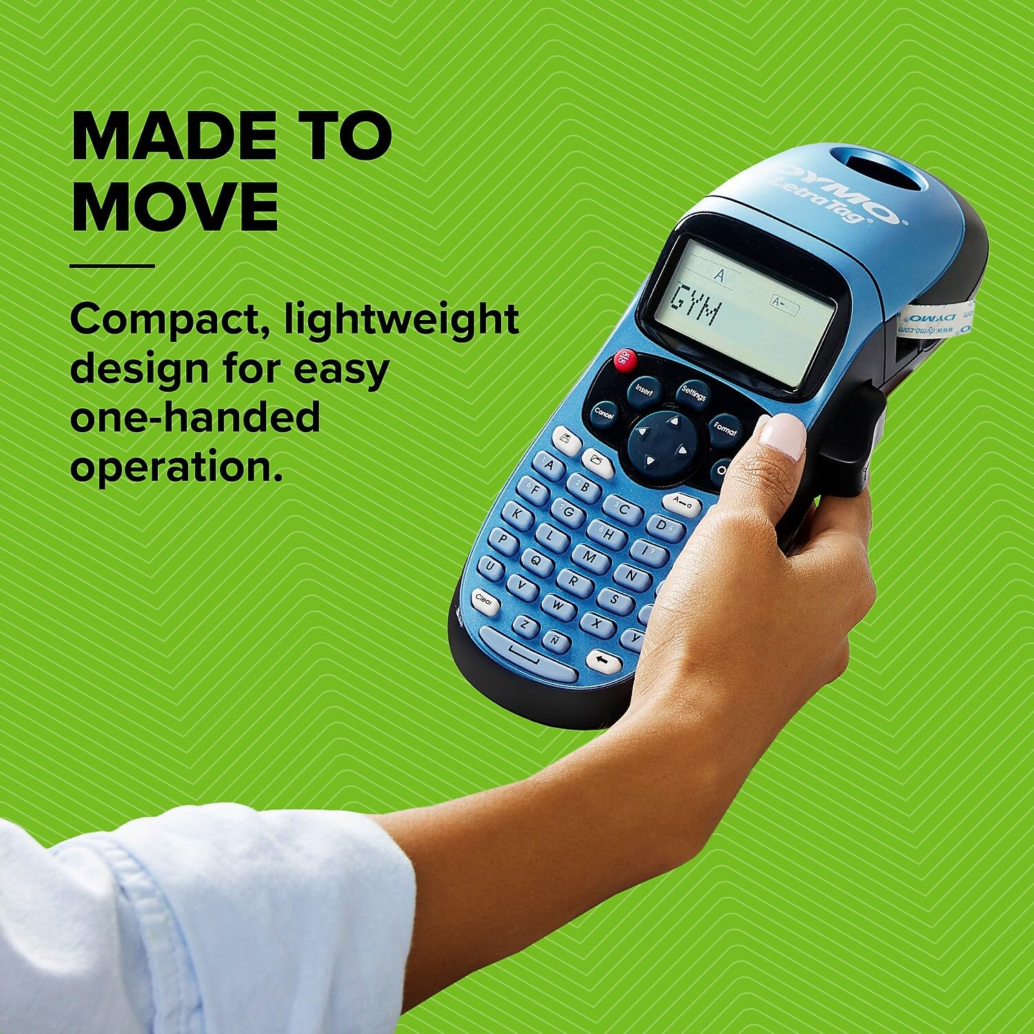 DYMO LetraTag 100H Silver Handheld Label Maker & LT Label Tapes, Thermal Printing, Easy-to-Use