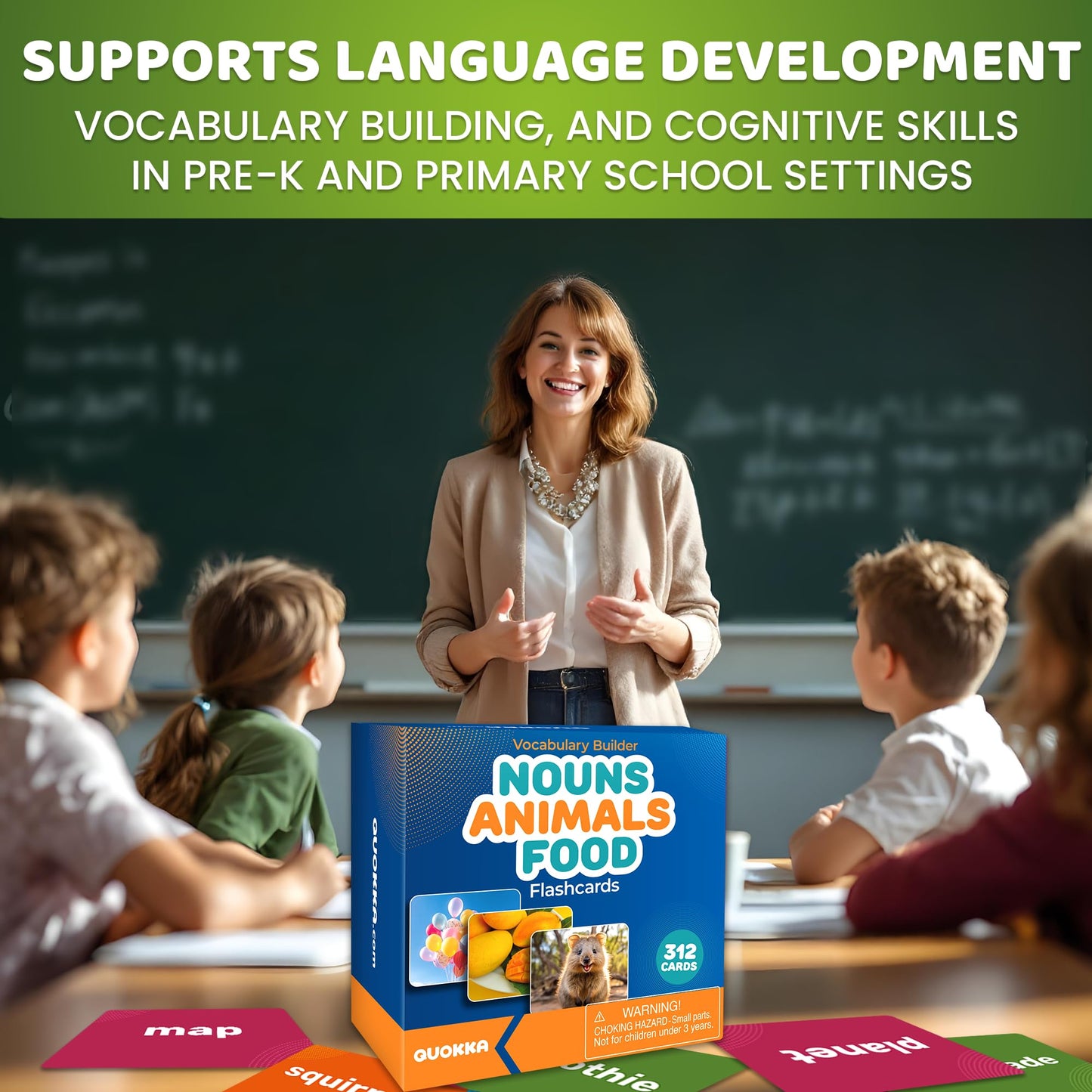 Vocabulary Builder Flash Cards for Kids Ages 4-8 — Speech Therapy Materials