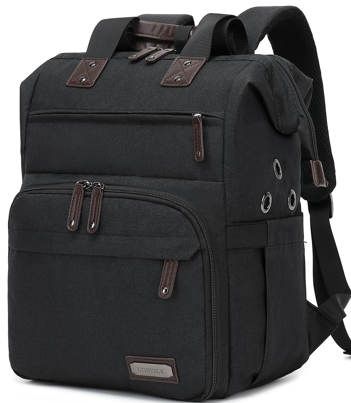 Knitting Bag Backpack Yarn Storage Organizer Travel Bag with USB Charging Port, Tote Bag Holder for