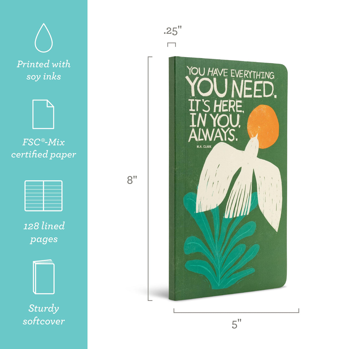 Compendium Softcover Journal – You have everything... – A Write Now Journal with 128 Lined Pages