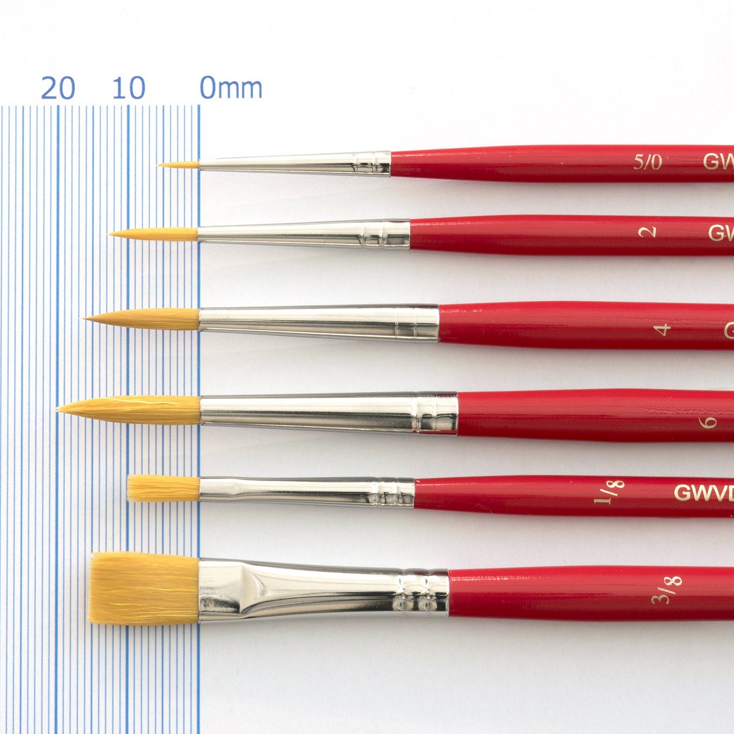 Set six-pack Van Gogh watercolor design Yohitsu visual brush