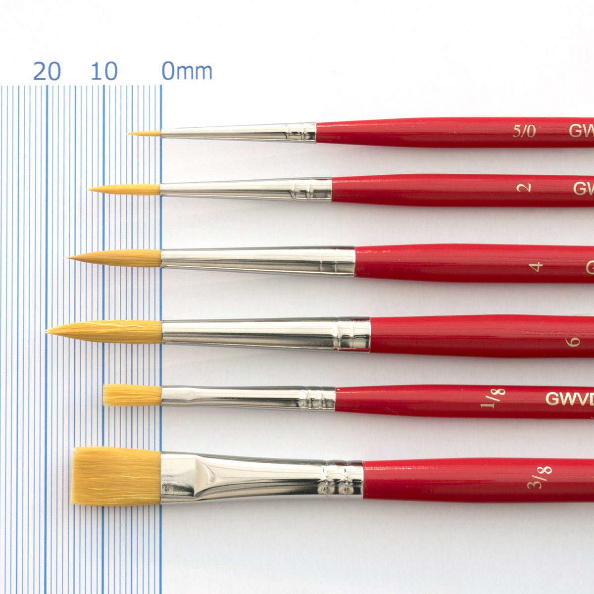 Set six-pack Van Gogh watercolor design Yohitsu visual brush